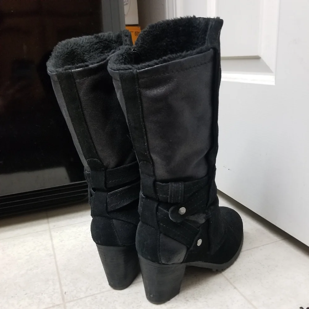 BARE TRAPS suede winter boots fleece lined